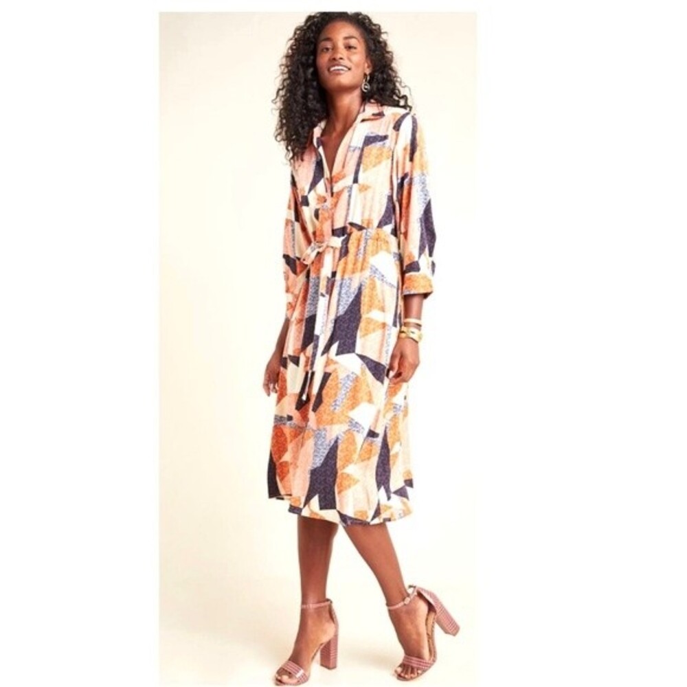 Anthropologie Corey Lynn Calter Abstract Shirtdress XS NWOT